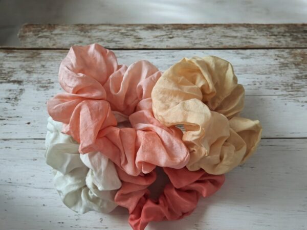 Naturally dyed silk scrunchies - Image 2